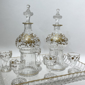 Стеклянный набор, Франция, фирма "Баккара", 1890-е гг.